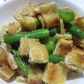 はいりほう's cooksnap of when they made アスバラと油揚げのめんつゆあえ.