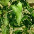 マスカル12's cooksnap of when they made 小松菜のにんにく炒め.
