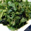 ぼくともえもん's cooksnap of when they made パクチーと春菊のサラダ.