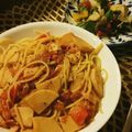 Mi7kuma's cooksnap of when they made 筍トマトパスタ.