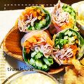 hitomi＊＊'s cooksnap of when they made うちの生春巻き☆きゅうりと豚肉、春雨入り.