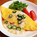 めろんそーーーだ's cooksnap of when they made 梅とろろが決め手☆和風オムライス.