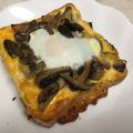 もうらん's cooksnap of when they made ダイエットに！きのこトースト.