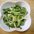 ゆいこ２１００'s cooksnap of when they made 大根と春菊とネギのサラダ.