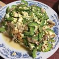 めいちゃんの執事's cooksnap of when they made ゴーヤチャンプルー.