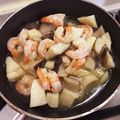 buos's cooksnap of when they made ココナッツオイルdeエビのアヒージョ風.