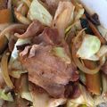 ちかcooking's cooksnap of when they made 豚バラとキャベツと玉ねぎの味噌味炒め.