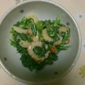 息子四人's cooksnap of when they made 春菊のからしマヨネーズ和え.