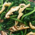 JohnJonjn's cooksnap of when they made 三つ葉と椎茸で大人のおひたし♪.
