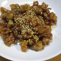 daikanon's cooksnap of when they made 鶏皮で1品☆甘辛炒め.