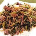 クックP4USVS☆'s cooksnap of when they made かぶの葉と牛肉の煮物.