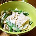 monoitiki's cooksnap of when they made 筍とスナップえんどうのゴマサラダ.