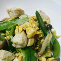 myu_u's cooksnap of when they made 絹さやと鶏むね肉のあっさり炒め.