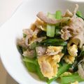 いしまいﾁｬﾝ's cooksnap of when they made 青菜＆タマゴのスタミナ炒め.