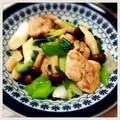 升田さん's cooksnap of when they made お吸い物の素で☆鶏肉と白ネギの簡単炒め.