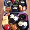 ７ｃｏｒｏ's cooksnap of when they made 簡単キャラ弁★まっくろくろすけ.