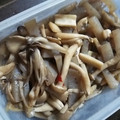 りぃかめ's cooksnap of when they made こんにゃくときのこの炒め煮.