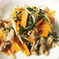 akime．'s cooksnap of when they made もやしメインの野菜炒め.