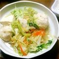 ecchan＊'s cooksnap of when they made 鶏団子のシャキシャキ鍋.