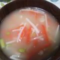 かぴーな's cooksnap of when they made ☆すぐできる！ニンジンとエノキのスープ☆.
