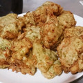 mataeeee's cooksnap of when they made 豚小間と紅ショウガのお好み焼風天ぷら.