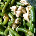 きゃべつん's cooksnap of when they made レモンの塩漬けで☆豚バラとインゲンの炒め.