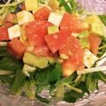 おへぼ's cooksnap of when they made アボカドとトマトとクリチでサラダ！.