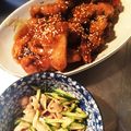berry☆'s cooksnap of when they made 鶏もも1枚で♪甘辛チキンバーと皮キュー.