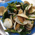 akiche's cooksnap of when they made 彩り野菜とあさりの酒蒸し。フライパンで.