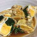 陸ケミ's cooksnap of when they made 油揚げ★卵入り★宝袋.