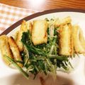 peanut32m's cooksnap of when they made 簡単！ヘルシー！水菜と油揚げの温サラダ.