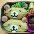 picoful's cooksnap of when they made リラックマ＆コリラックマいなり弁当.
