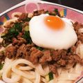 okaaya♥︎39's cooksnap of when they made あの店の!!肉味噌温玉うどん♪風?.