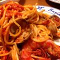 みさくおり's cooksnap of when they made 海老とあさりの贅沢トマトクリームパスタ.