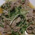 無題ちゃん's cooksnap of when they made 豚肉と水菜炒め.