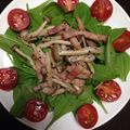 あべさだを's cooksnap of when they made ✿ほうれんそうとベーコンのサラダ.