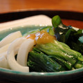 MyDining's cooksnap of when they made イカとわけぎと春菊のからし酢みそ和え.