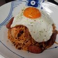 ♡♡meg♡♡'s cooksnap of when they made 焼きそば麺でナポリタンチーズ焼き.