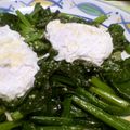 t_ohta's cooksnap of when they made 赤芯ほうれん草のソテーポーチドエッグのせ.