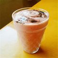 しじみごはん's cooksnap of when they made バナナと苺のカフェモカスムージー.