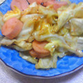 のじまさん's cooksnap of when they made おさかなのソーセージとキャベツの甘辛炒め.