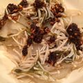Sally_vis's cooksnap of when they made ラー油ピリリ☆きのこ野菜のとろろ昆布和え.