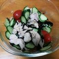 orange☆mam's cooksnap of when they made 鶏もも肉ときゅうりの塩こんぶ和え.