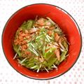 pitachan1's cooksnap of when they made 鮭フレーク×胡桃の塩レモン丼.