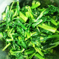 ミッキーとミミー's cooksnap of when they made おり菜(かき菜)のわさび和え.