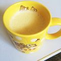 ayktm's cooksnap of when they made スキムミルクdeきなこバナナドリンク.