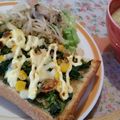 tommy127o's cooksnap of when they made 春菊×コーンの和風トースト.