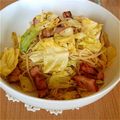 しおとわ's cooksnap of when they made ❁厚切りベーコンと春キャベツの簡単パスタ.