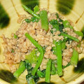 lee_nag's cooksnap of when they made 鶏挽肉となばなのマヨネーズ炒め.