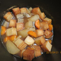 ちゃみ's cooksnap of when they made 大根とごぼう天の煮物.